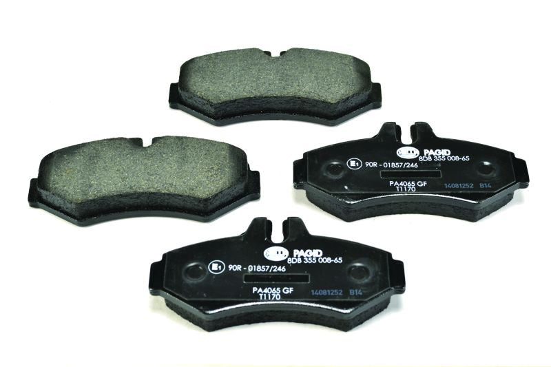 Front View of Rear Disc Brake Pad Set PAGID 355008651