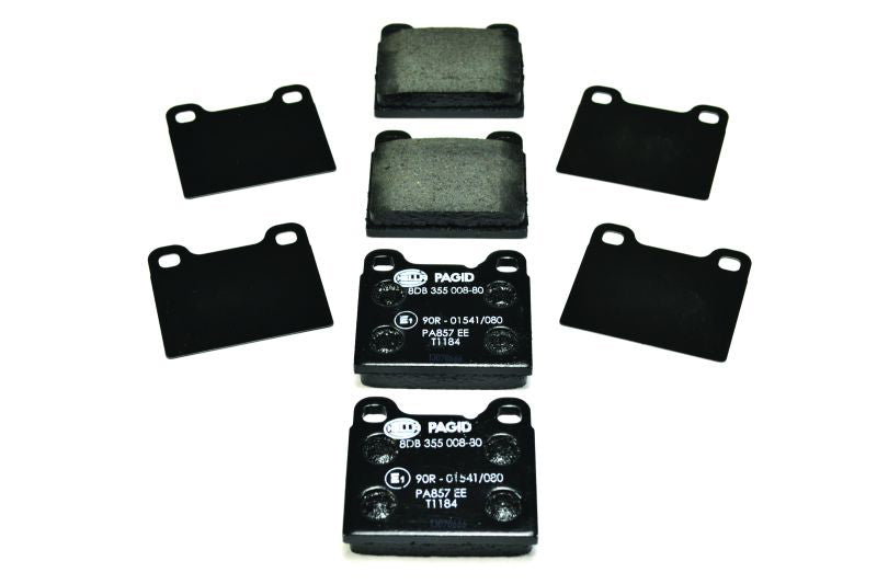 Front View of Rear Disc Brake Pad Set PAGID 355008801