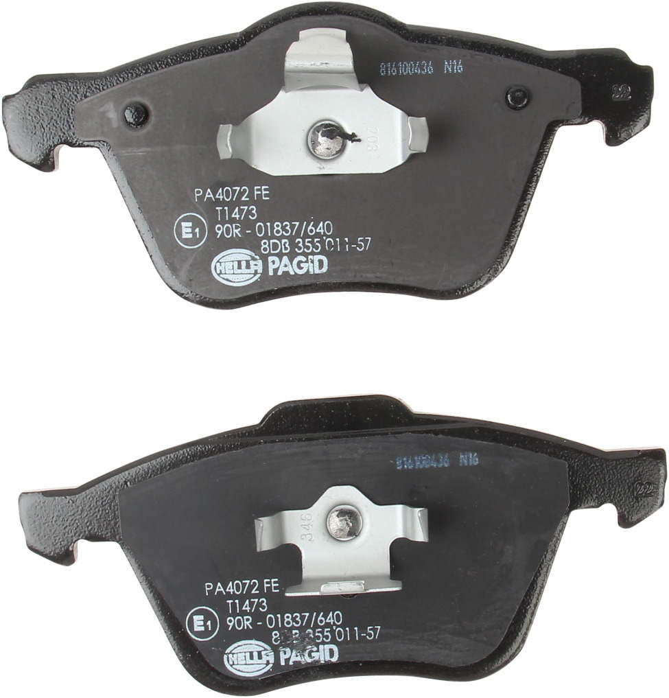 Back View of Front Disc Brake Pad Set PAGID 355011571