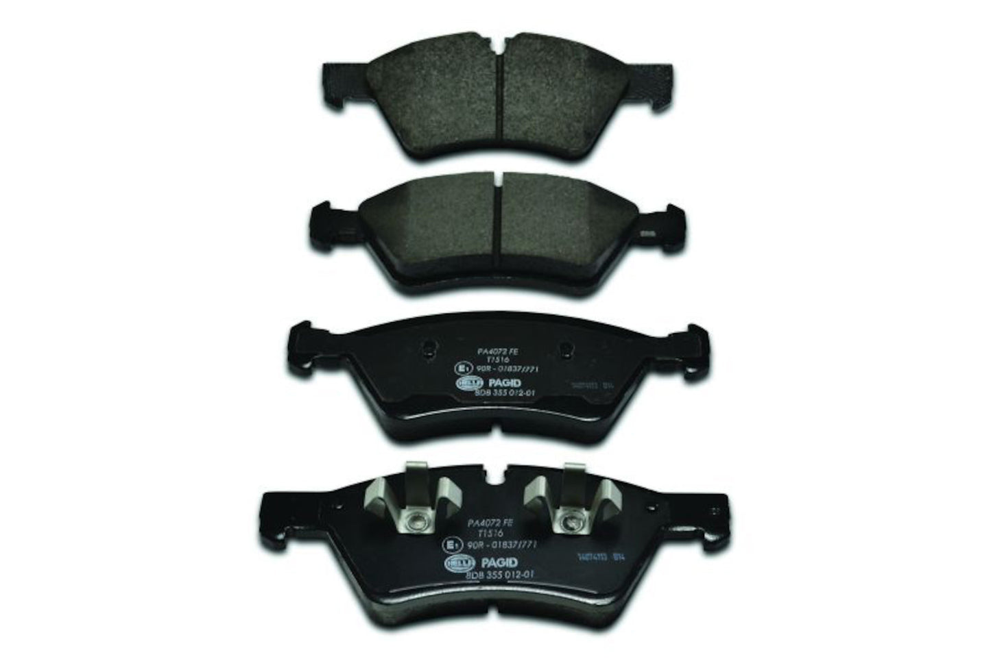 Front View of Front Disc Brake Pad Set PAGID 355012011