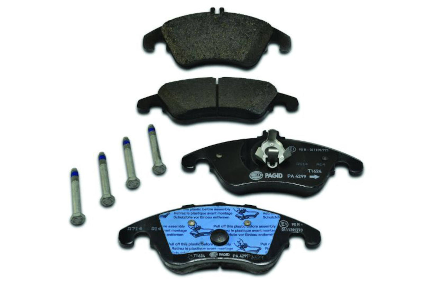 Front View of Front Disc Brake Pad Set PAGID 355012621