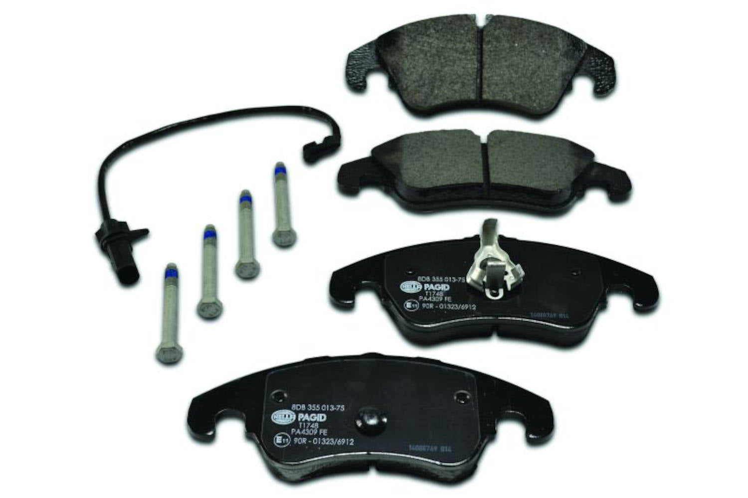 Front View of Front Disc Brake Pad Set PAGID 355013751