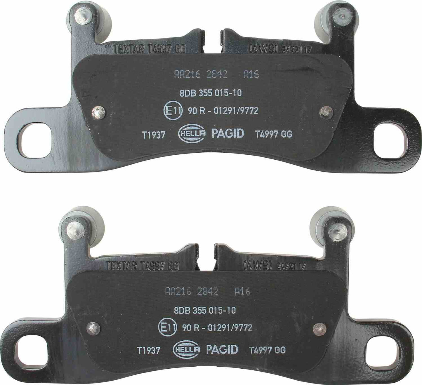 Back View of Rear Disc Brake Pad Set PAGID 355015101