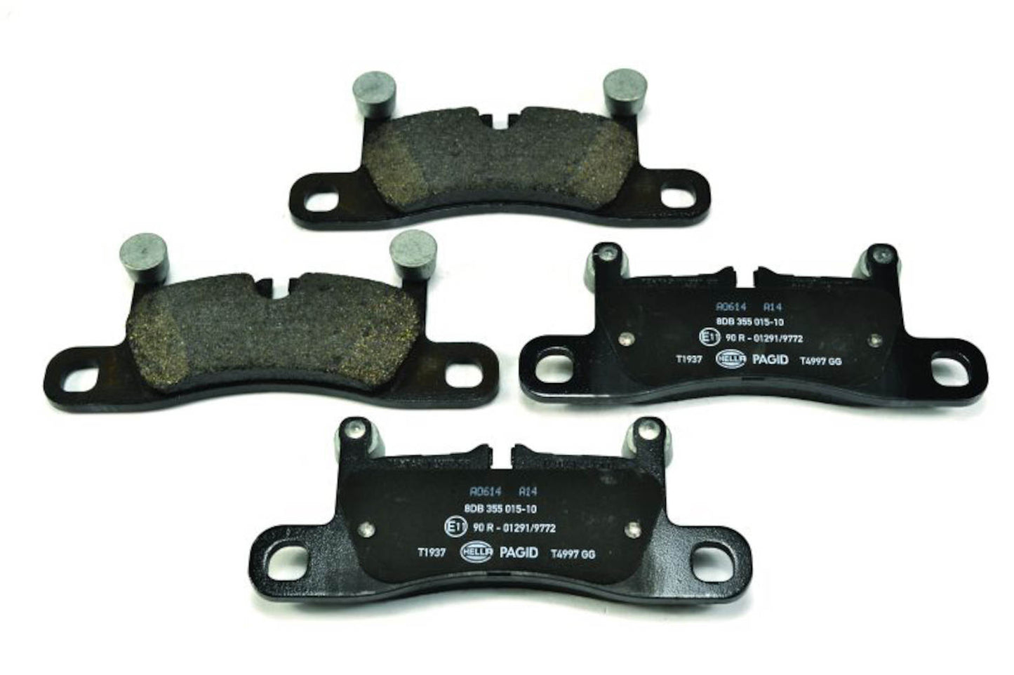 Front View of Rear Disc Brake Pad Set PAGID 355015101