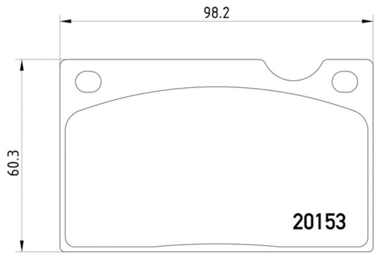 Front View of Front Disc Brake Pad Set PAGID 355018391