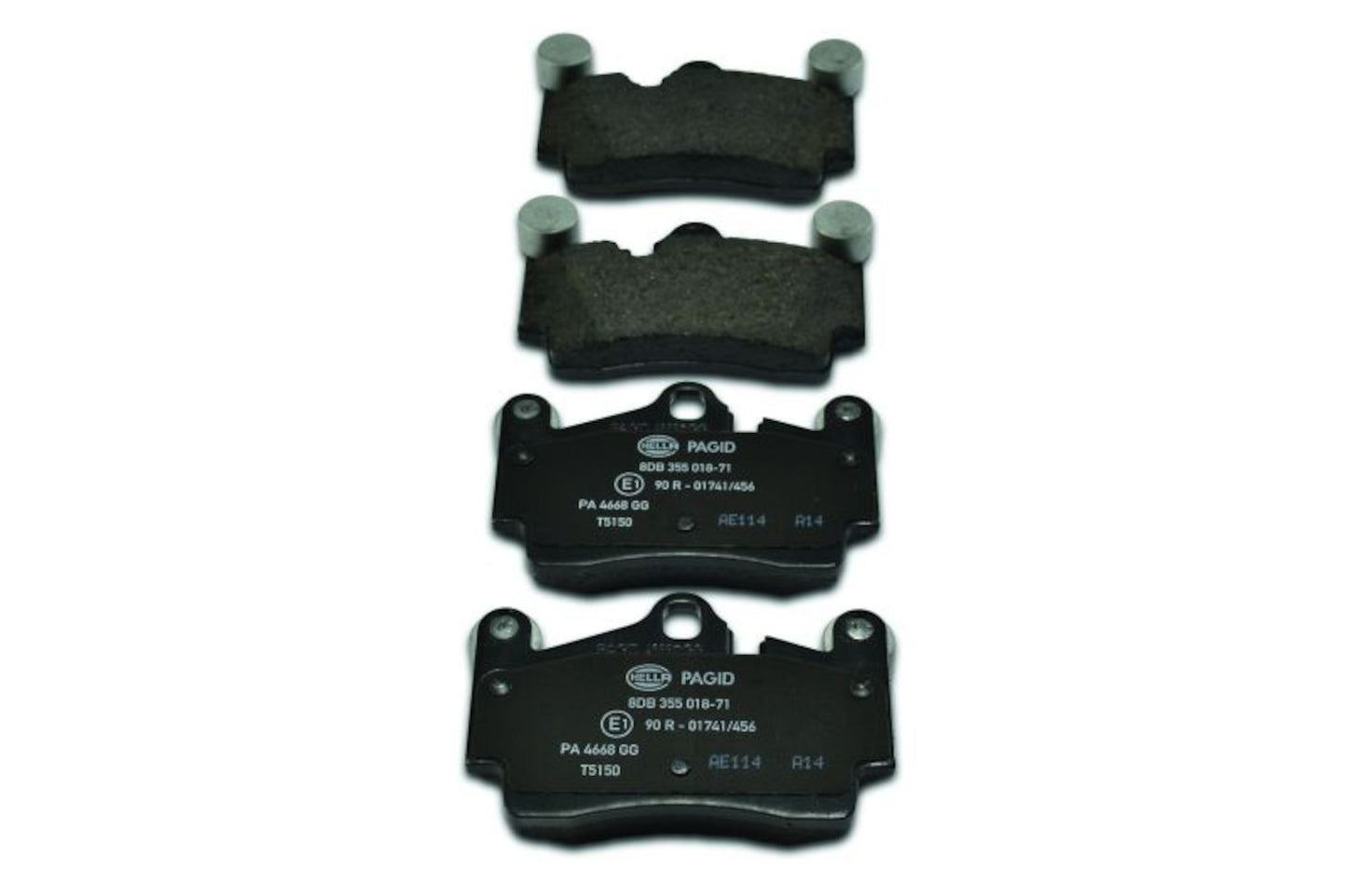 Front View of Rear Disc Brake Pad Set PAGID 355018711