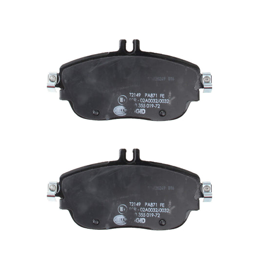 Back View of Front Disc Brake Pad Set PAGID 355019721