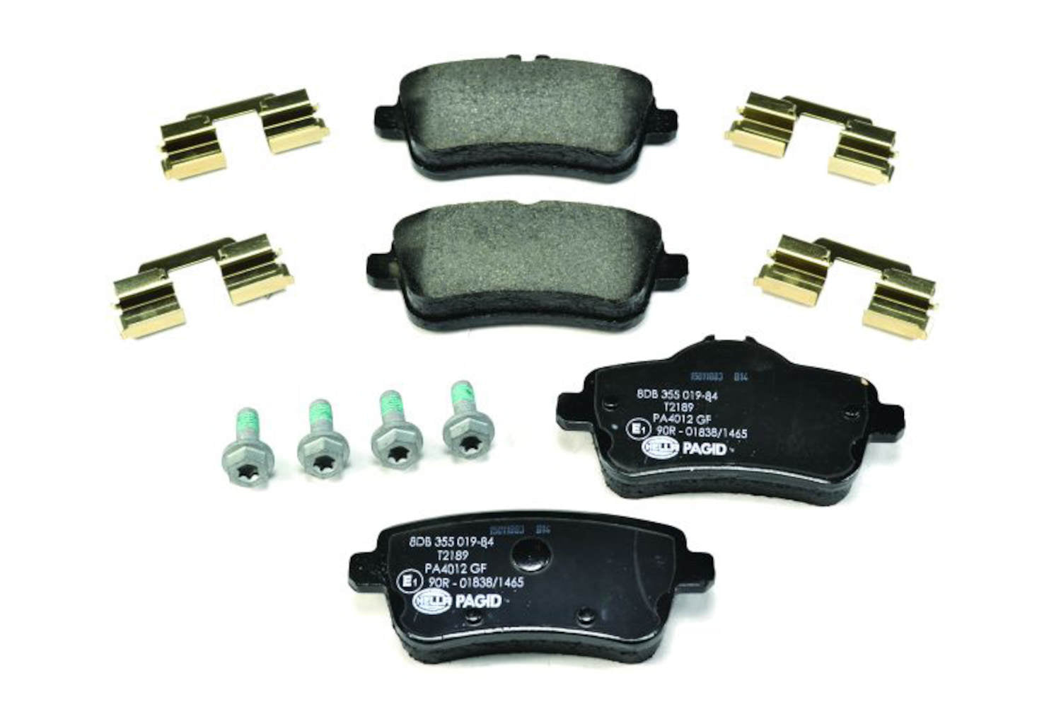 Front View of Rear Disc Brake Pad Set PAGID 355019841