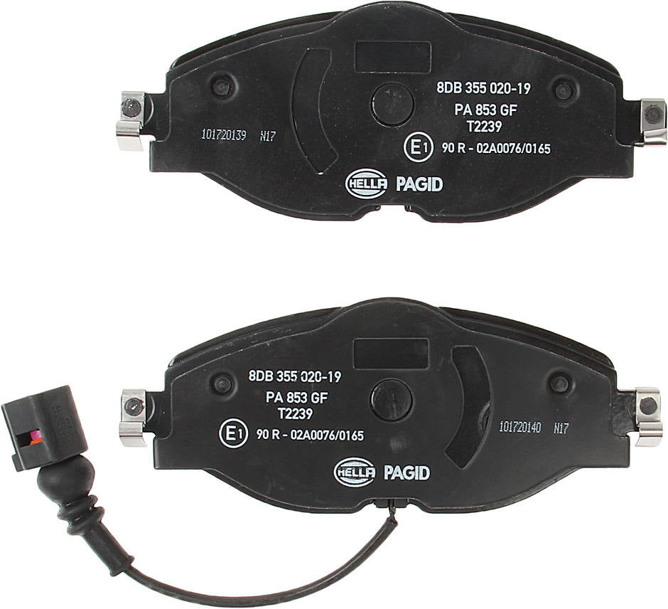 Back View of Front Disc Brake Pad Set PAGID 355020191