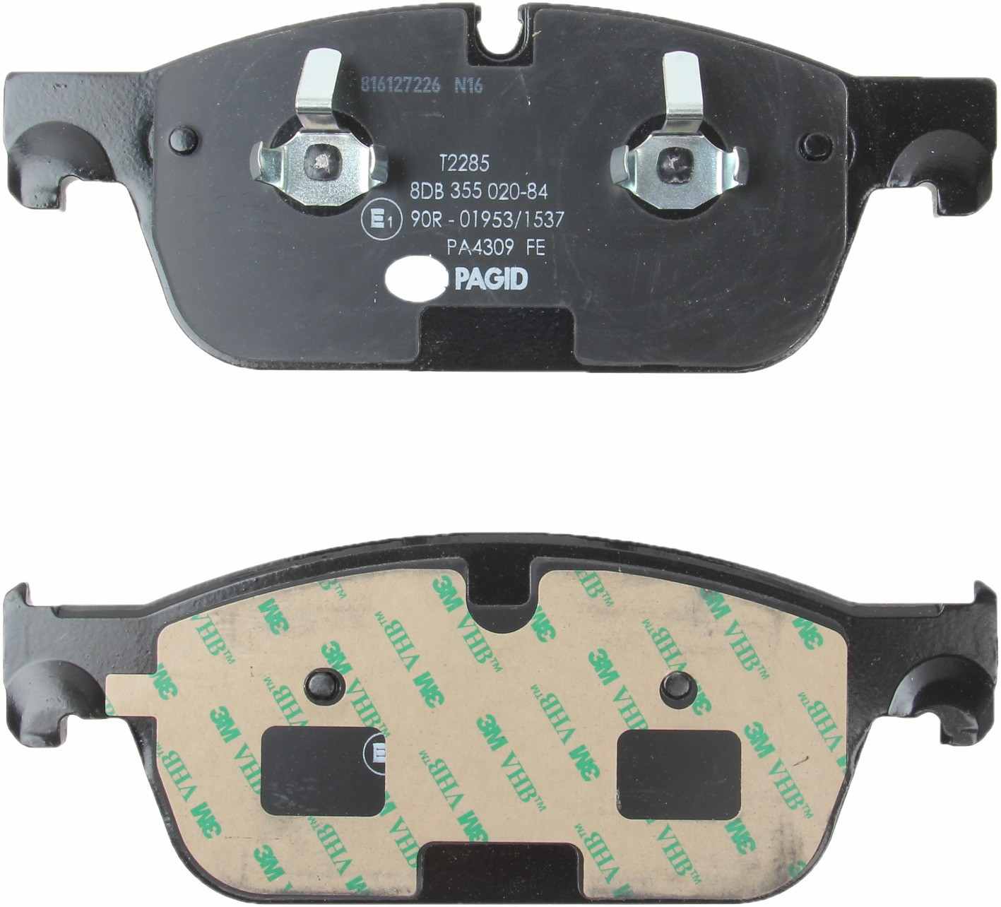 Back View of Front Disc Brake Pad Set PAGID 355020841