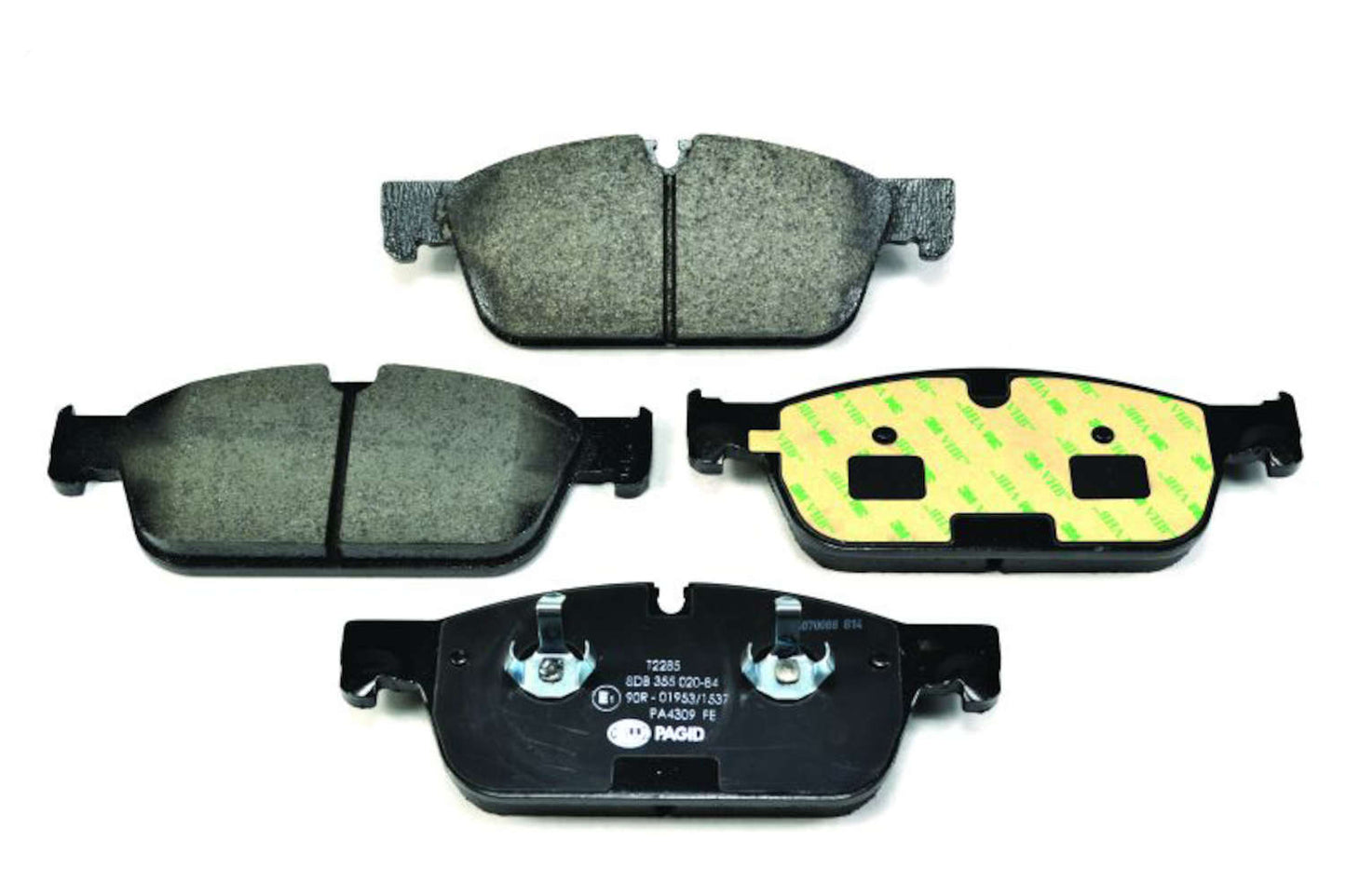 Front View of Front Disc Brake Pad Set PAGID 355020841