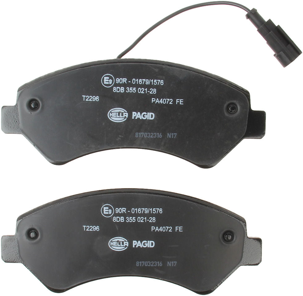 Back View of Front Disc Brake Pad Set PAGID 355021281