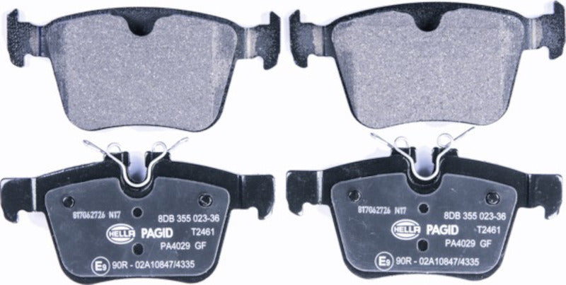 Front View of Rear Disc Brake Pad Set PAGID 355023361