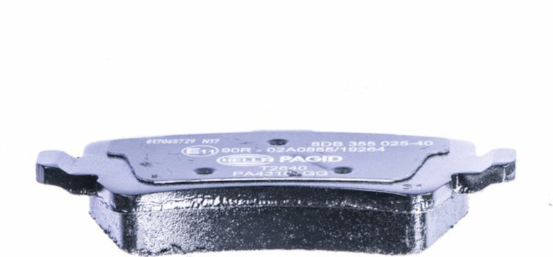 Bottom View of Rear Disc Brake Pad Set PAGID 355025401