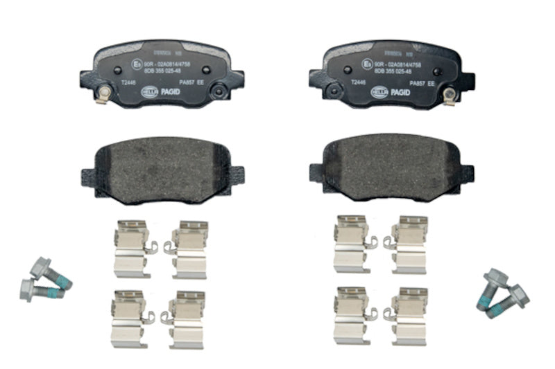 Front View of Rear Disc Brake Pad Set PAGID 355025481