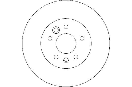 Front View of Front Disc Brake Rotor PAGID 355111001