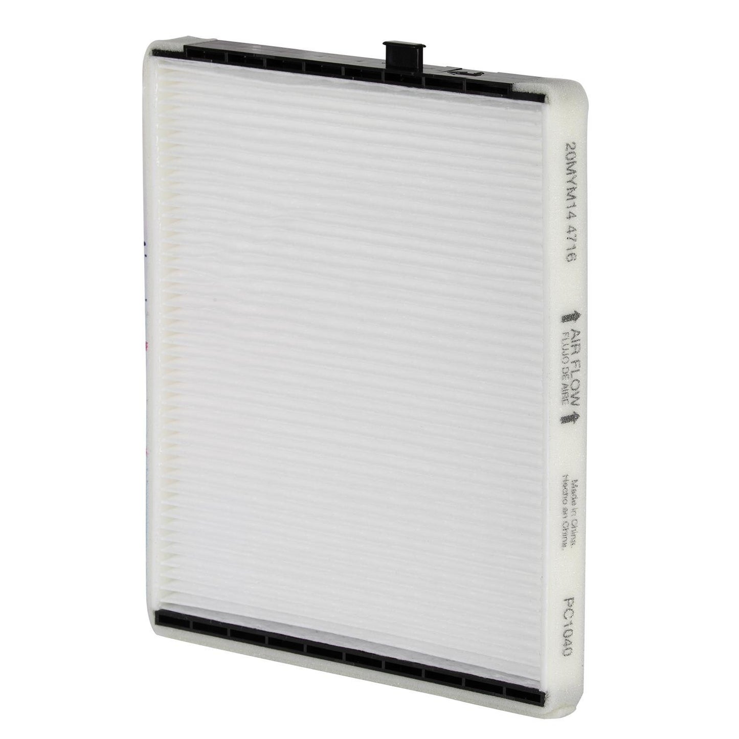 Front View of Cabin Air Filter PRONTO PC1040