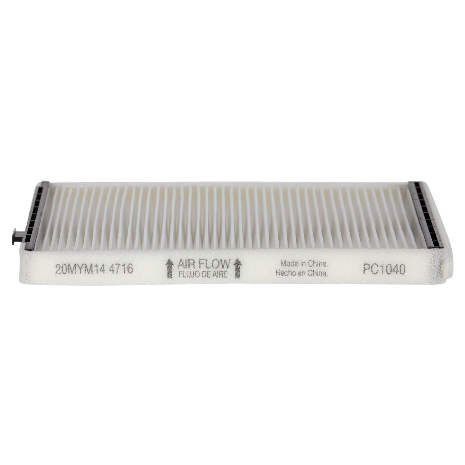 Side View of Cabin Air Filter PRONTO PC1040