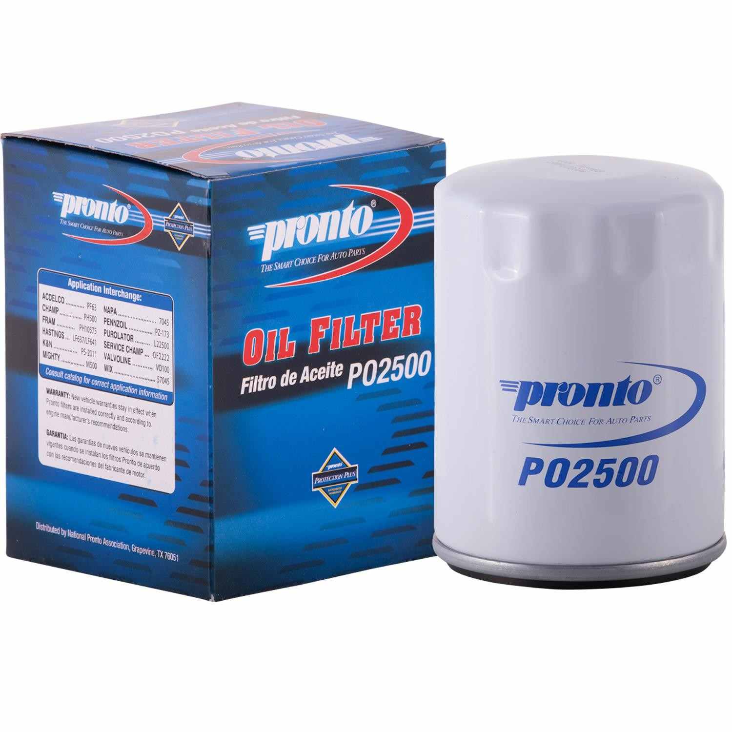 Package View of Engine Oil Filter PRONTO PO2500