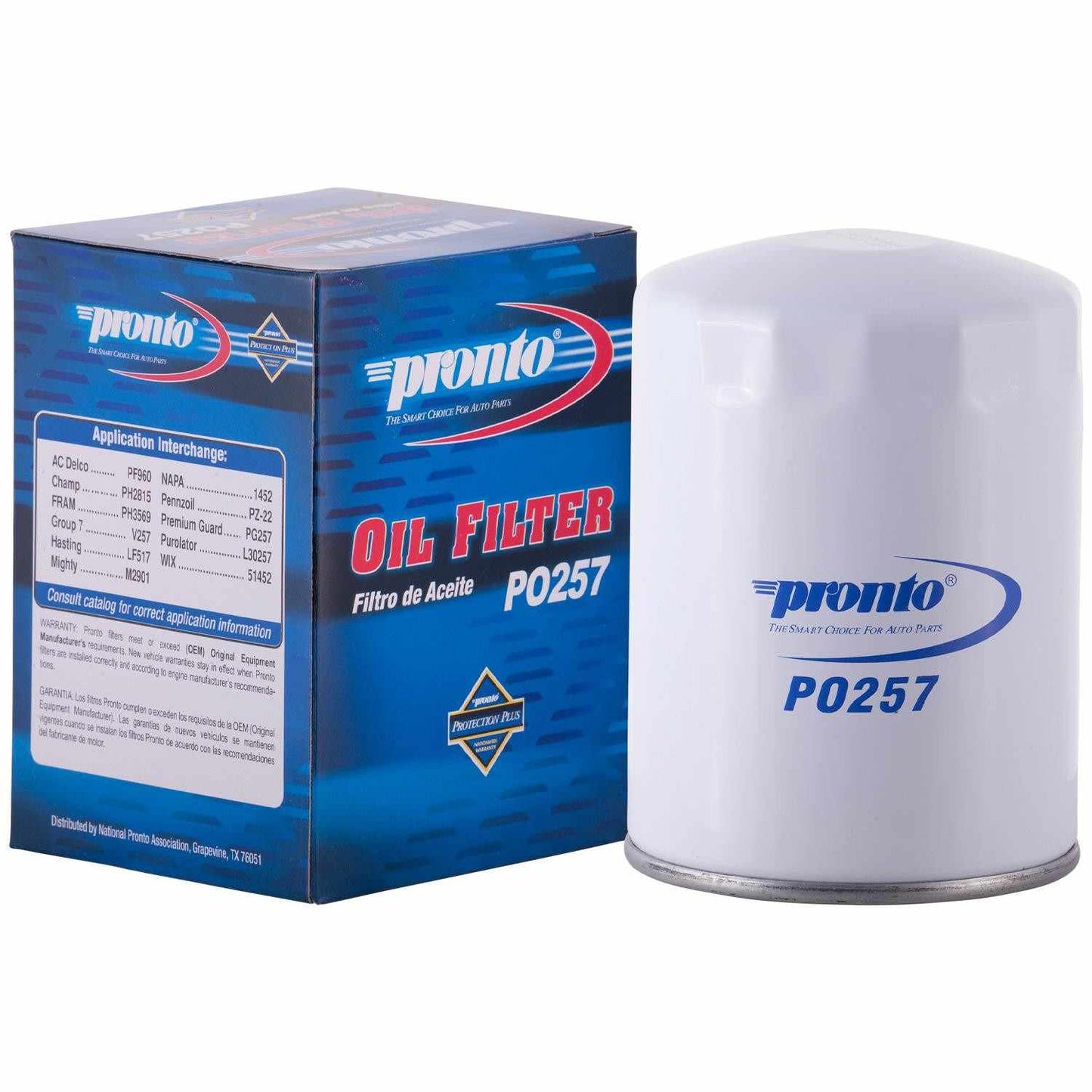 Package View of Engine Oil Filter PRONTO PO257