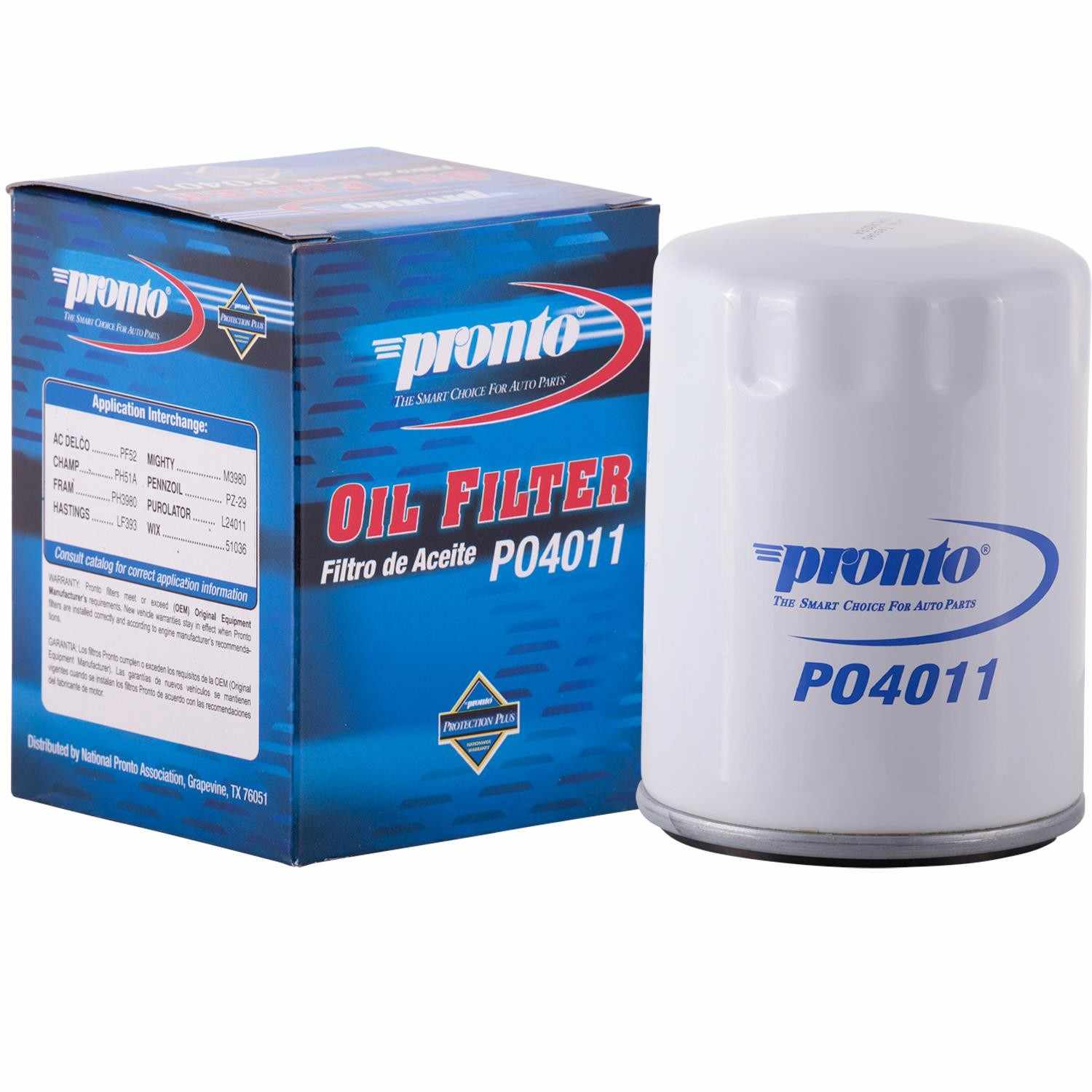 Package View of Engine Oil Filter PRONTO PO4011