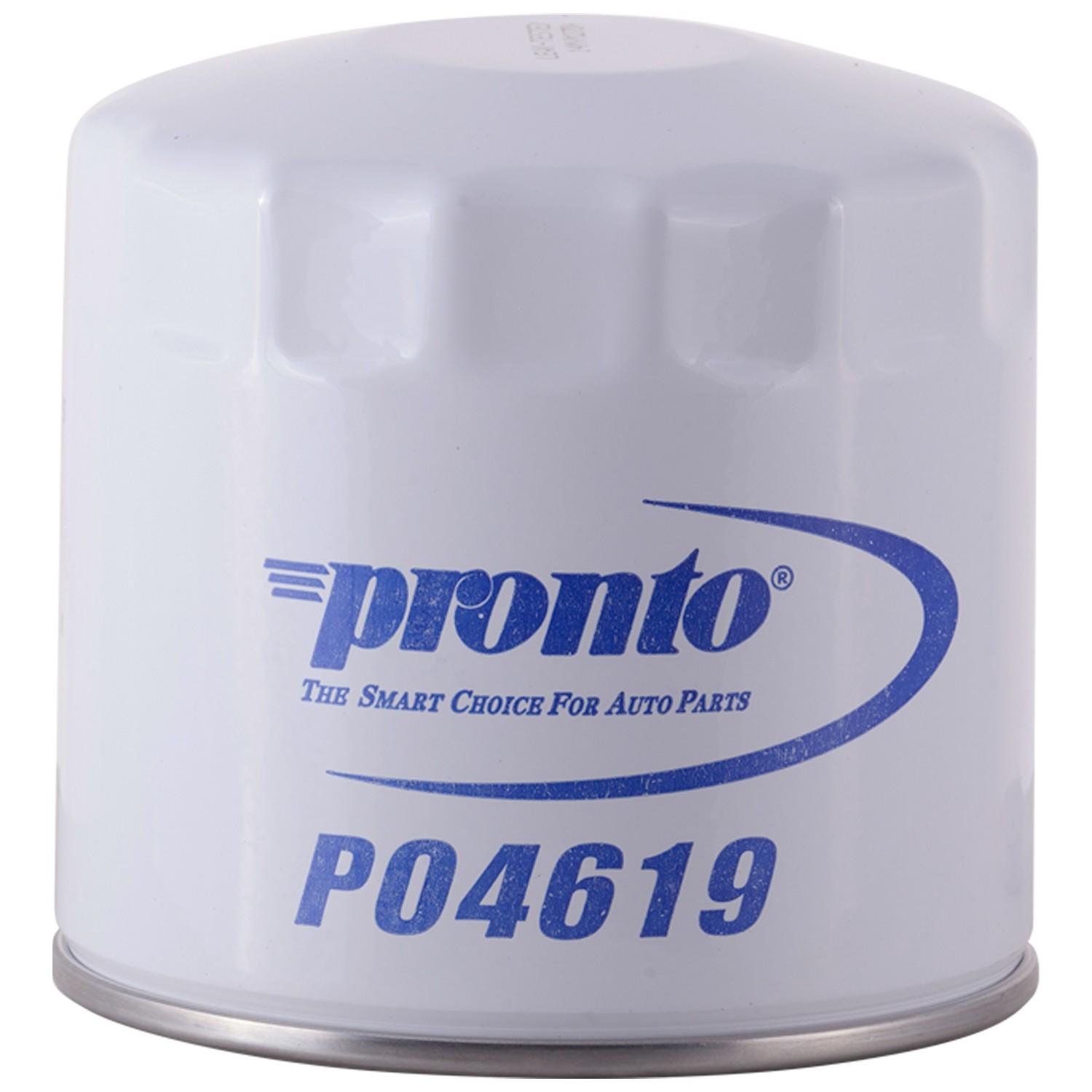 Front View of Engine Oil Filter PRONTO PO4619