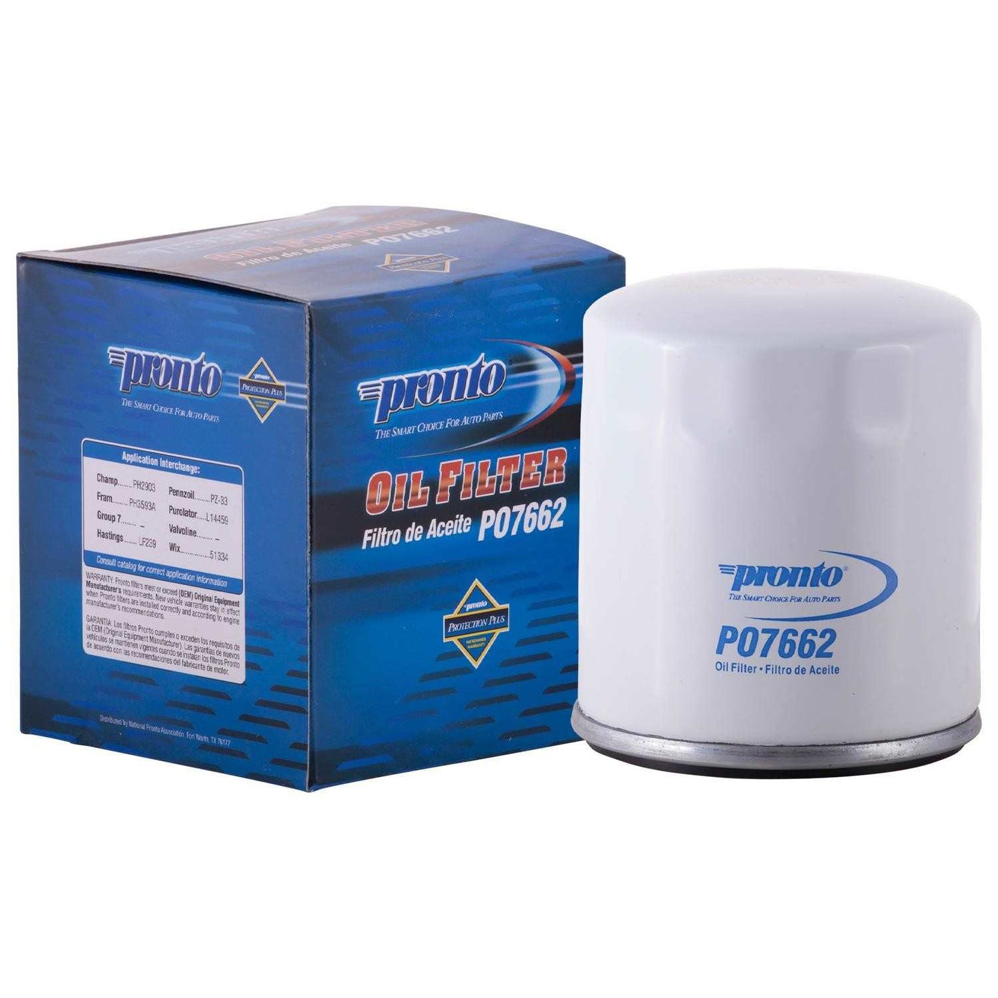 Package View of Engine Oil Filter PRONTO PO7662