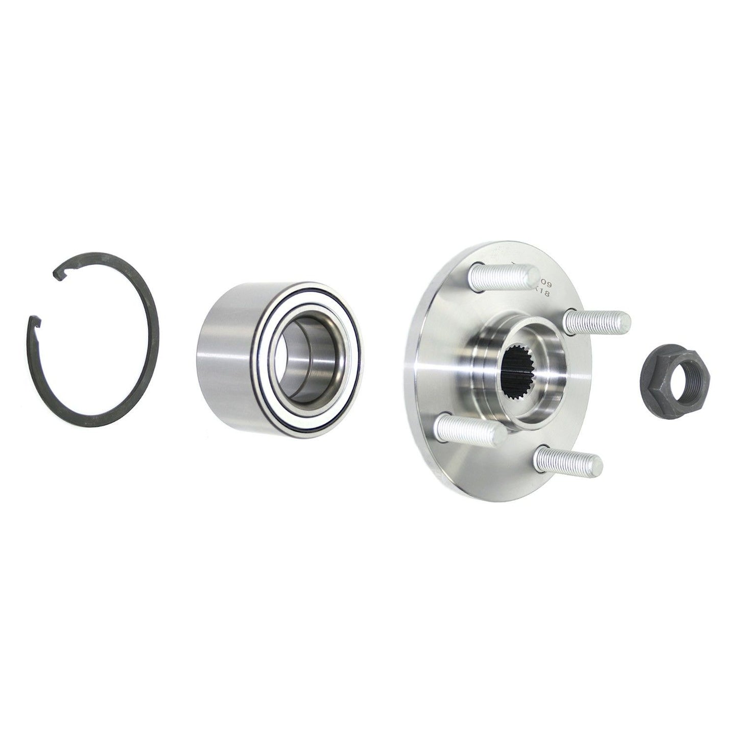 Front View of Front Wheel Hub Repair Kit PRONTO 295-96016