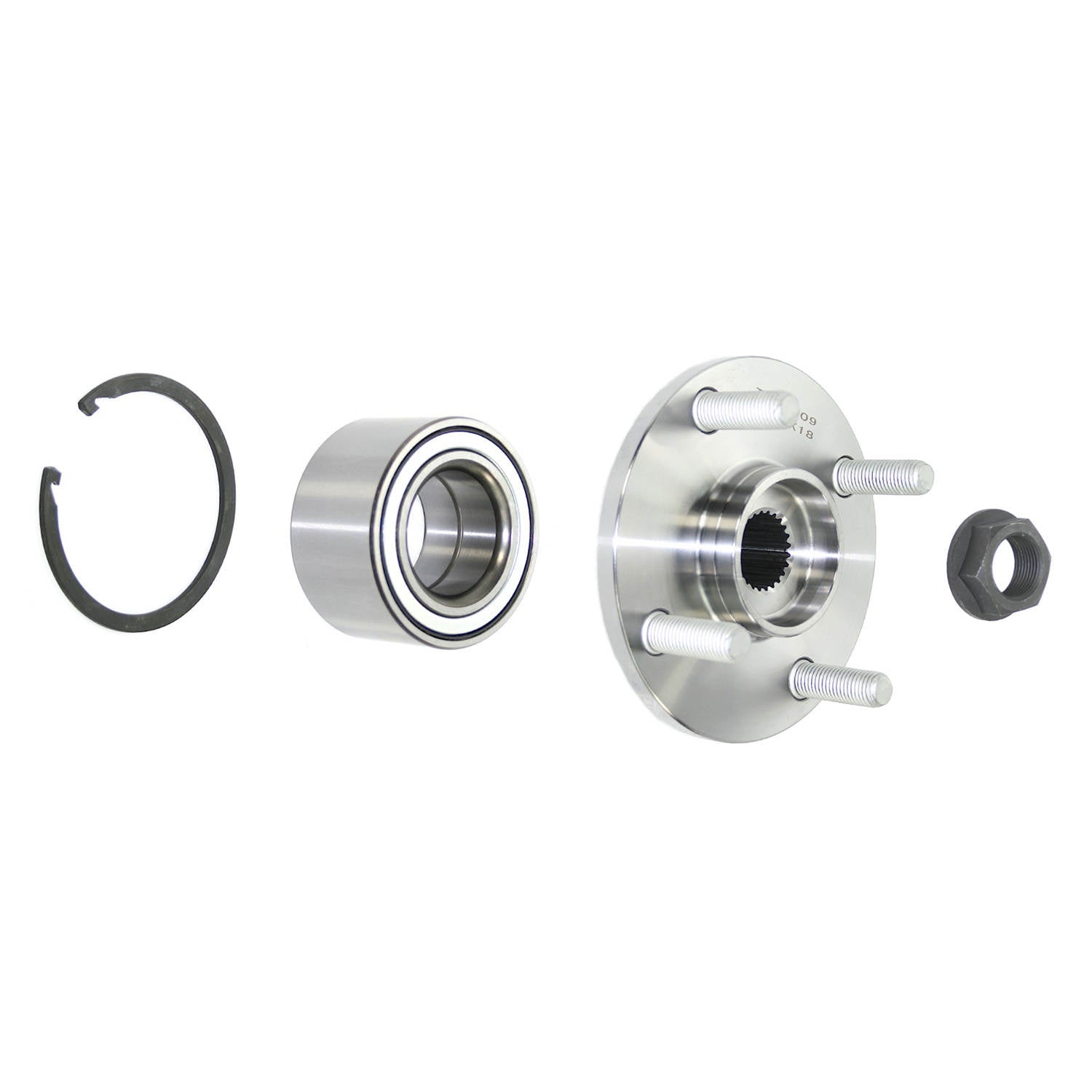 Side View of Front Wheel Hub Repair Kit PRONTO 295-96016