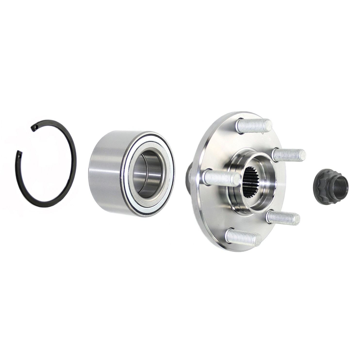 Front View of Front Wheel Hub Repair Kit PRONTO 295-96084