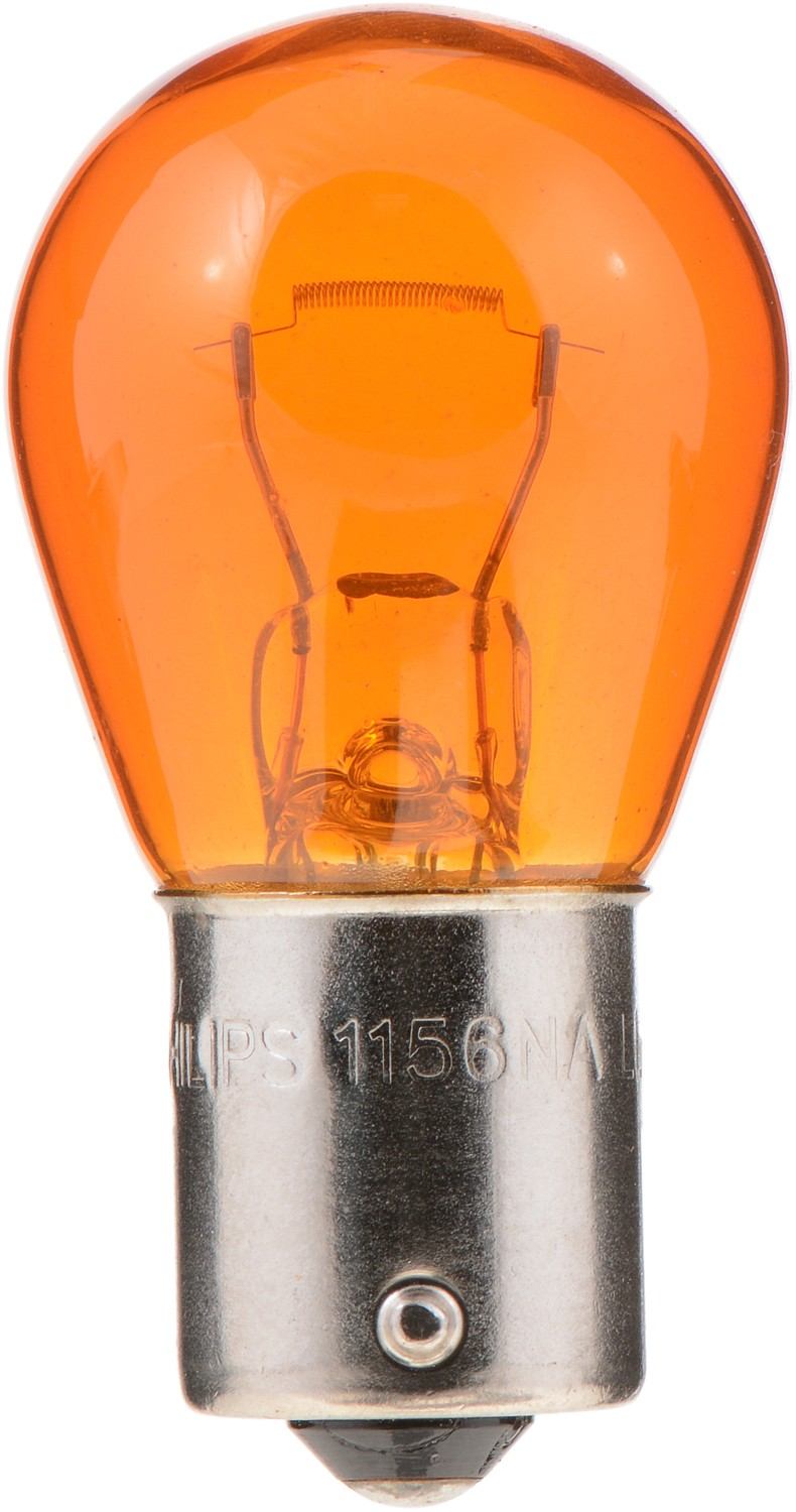 Front View of Rear Turn Signal Light Bulb PHILIPS 1156NALLB2