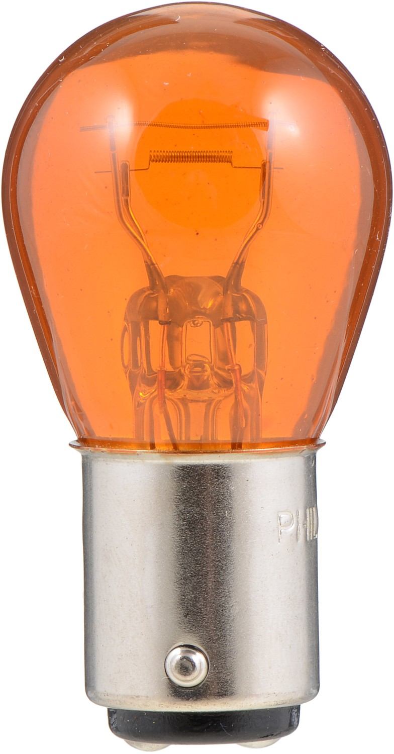 Back View of Front Turn Signal Light Bulb PHILIPS 2357NALLB2