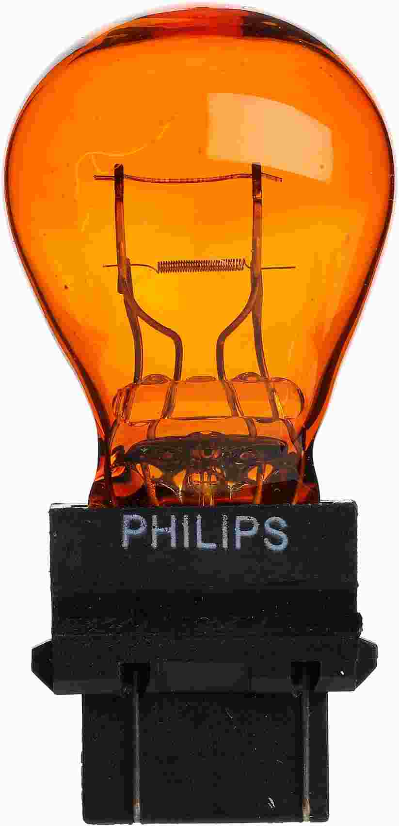 Front View of Front Turn Signal Light Bulb PHILIPS 3057NALLB2