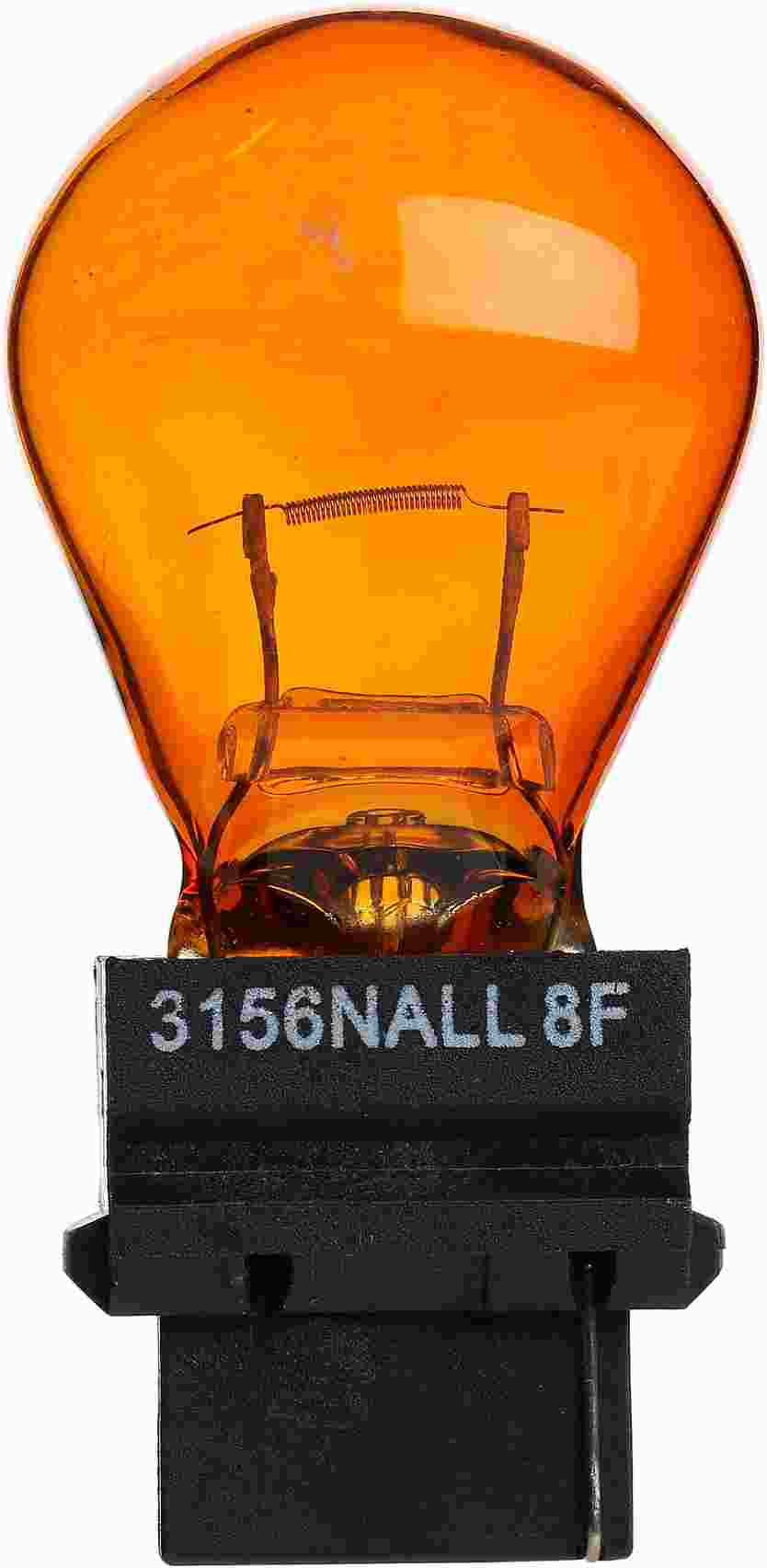 Back View of Rear Turn Signal Light Bulb PHILIPS 3156NALLB2