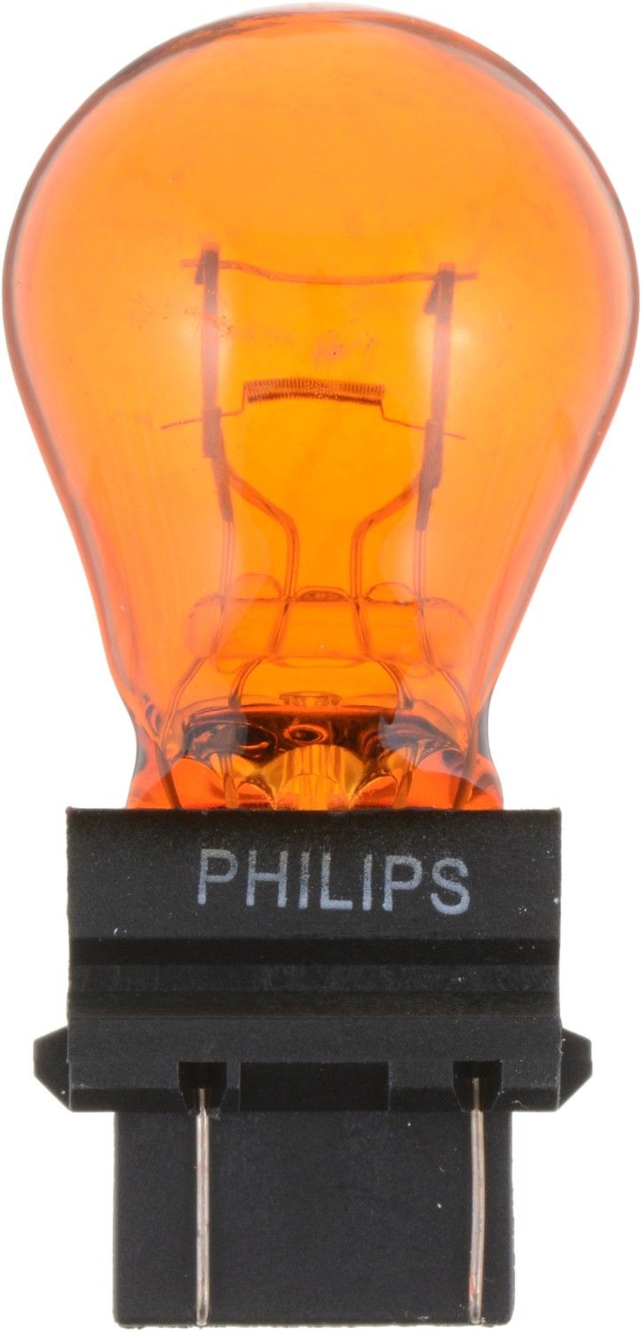 Front View of Front Turn Signal Light Bulb PHILIPS 4157NALLB2