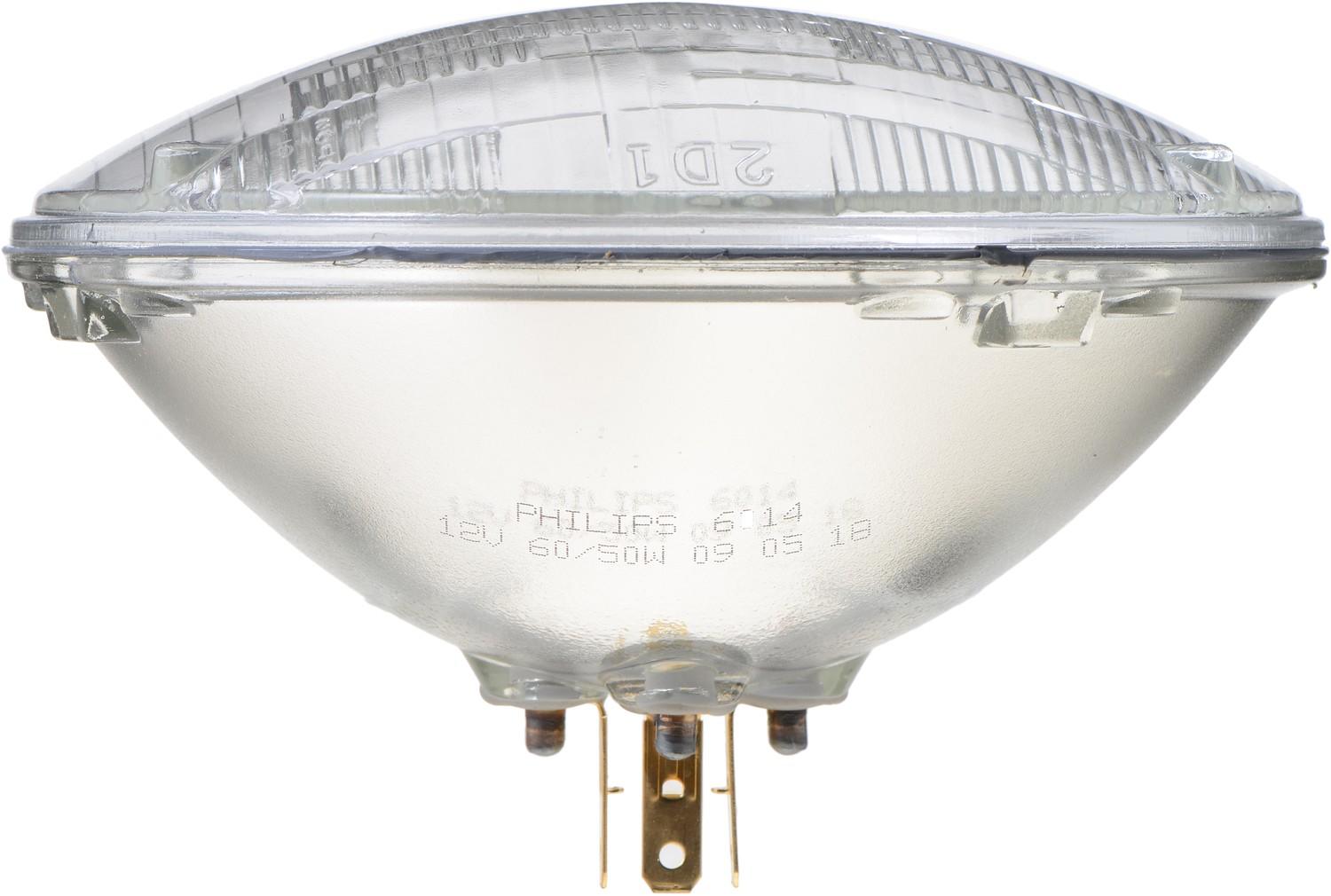 Top View of Headlight Bulb PHILIPS 6014C1