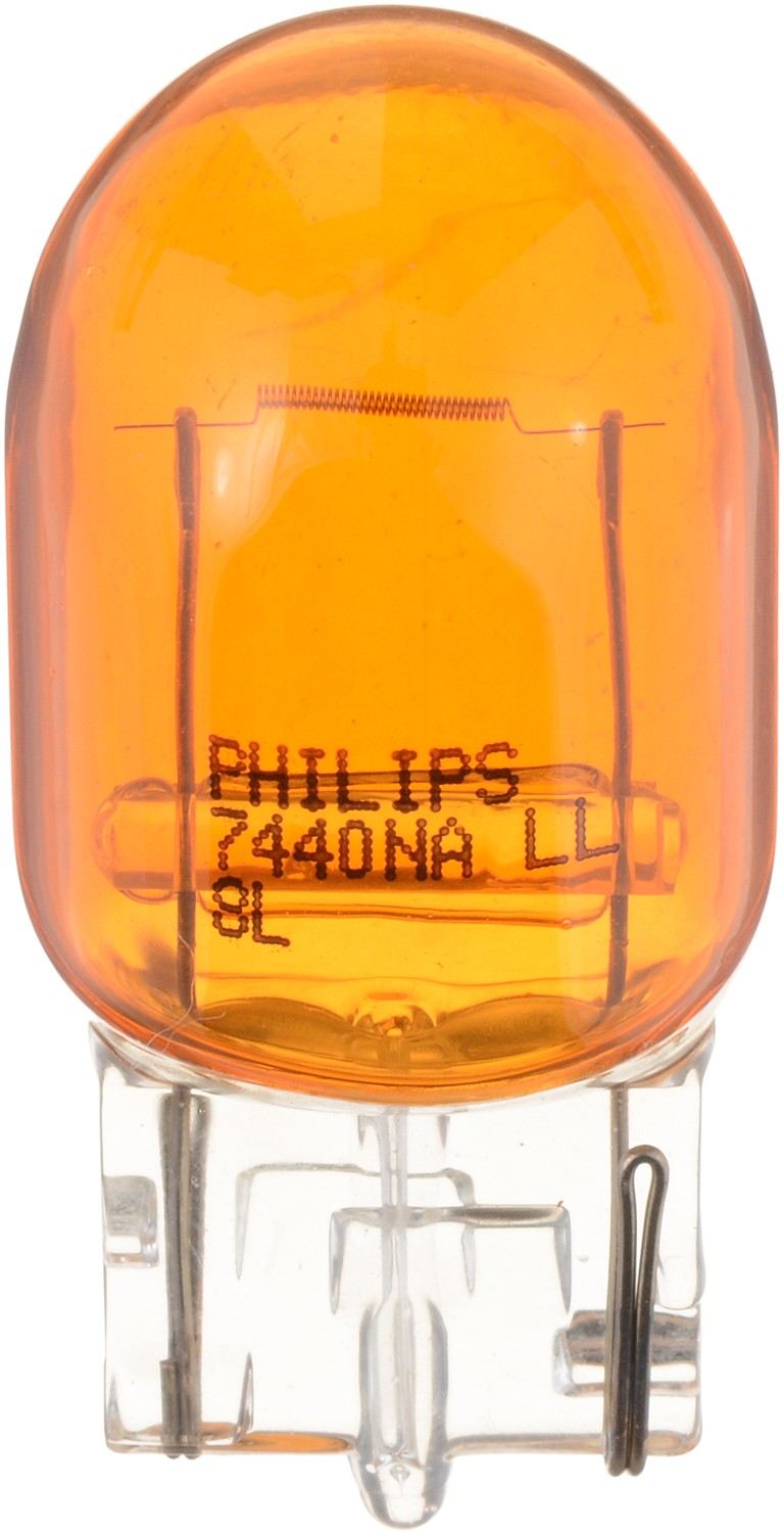 Front View of Rear Turn Signal Light Bulb PHILIPS 7440NALLB2