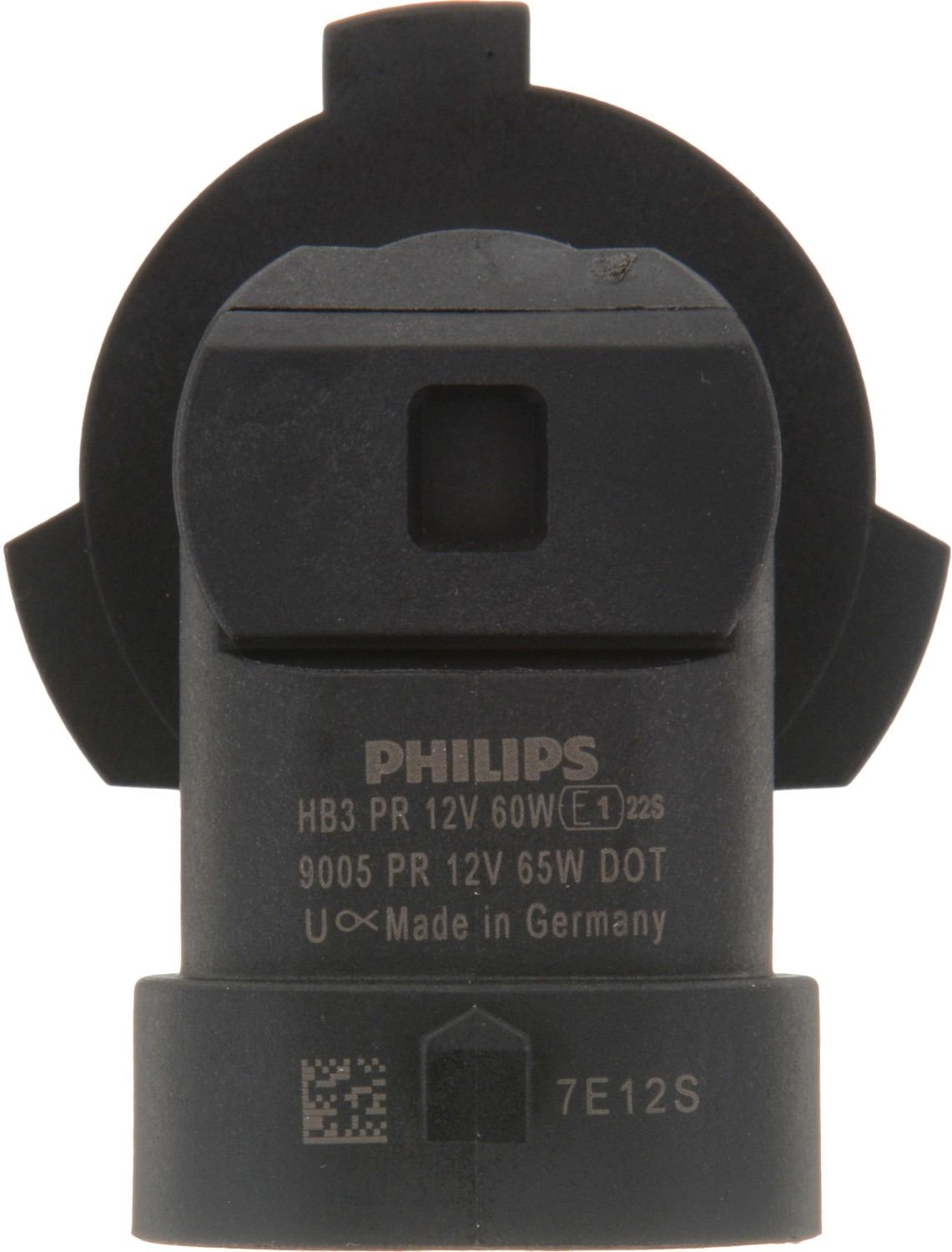 Bottom View of Headlight Bulb PHILIPS 9005PRB2