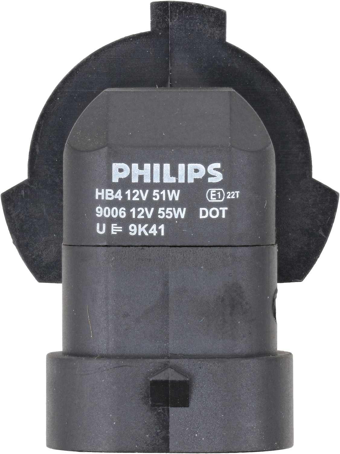 Bottom View of Headlight Bulb PHILIPS 9006MDC1