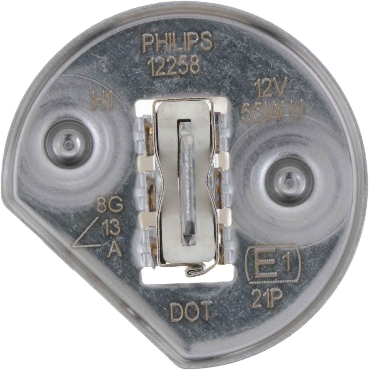 Bottom View of Headlight Bulb PHILIPS H1B1