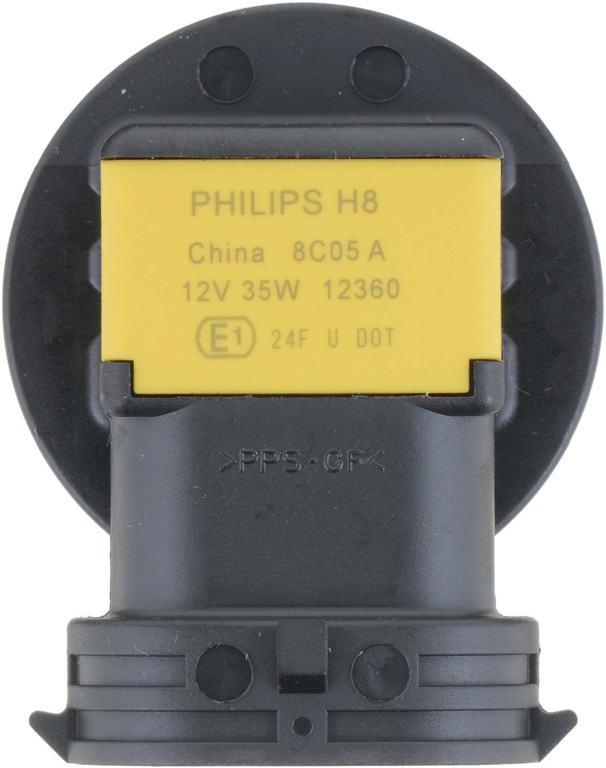 Bottom View of Glove Box Light Bulb PHILIPS H8B1