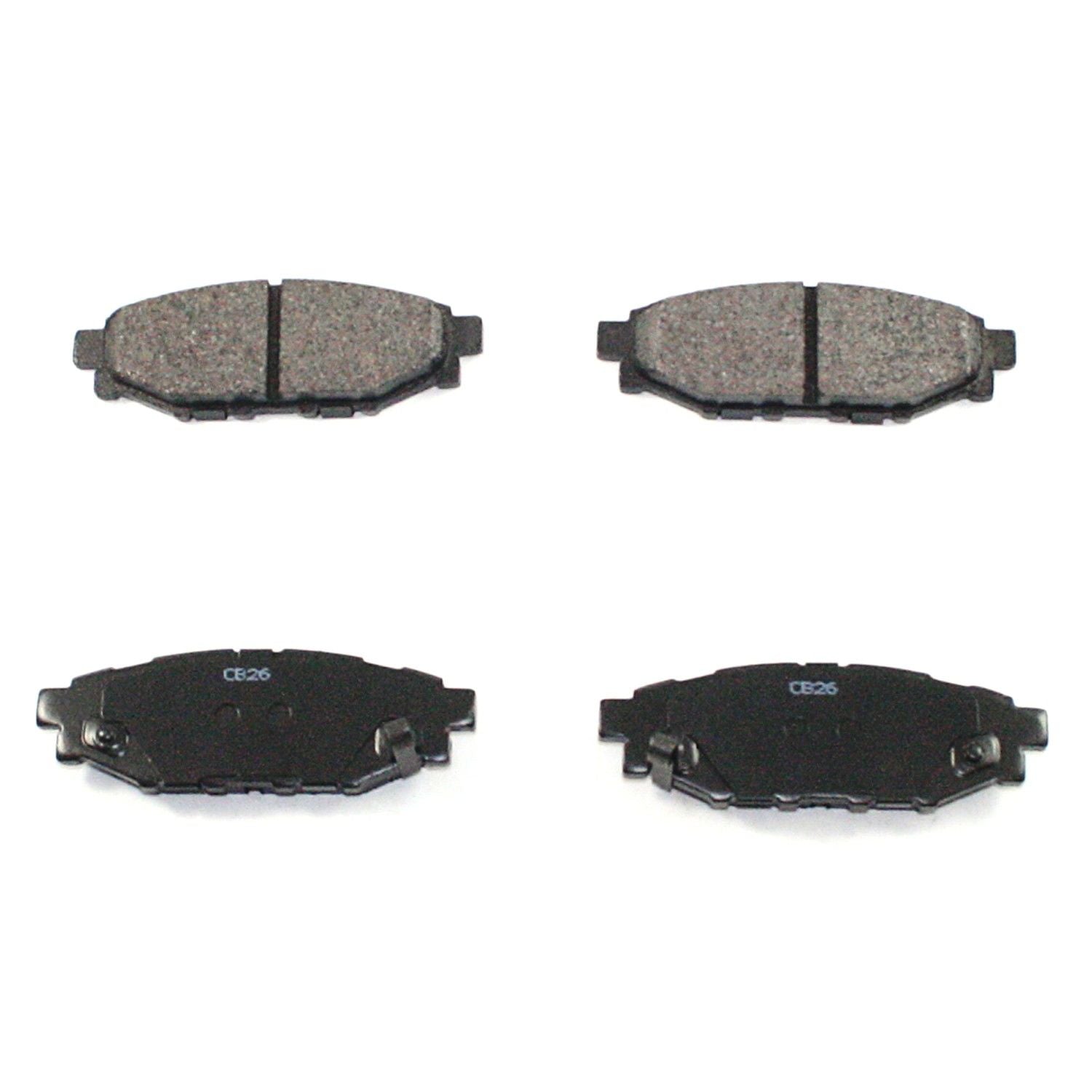 Front View of Rear Disc Brake Pad Set PRONTO BP1114C