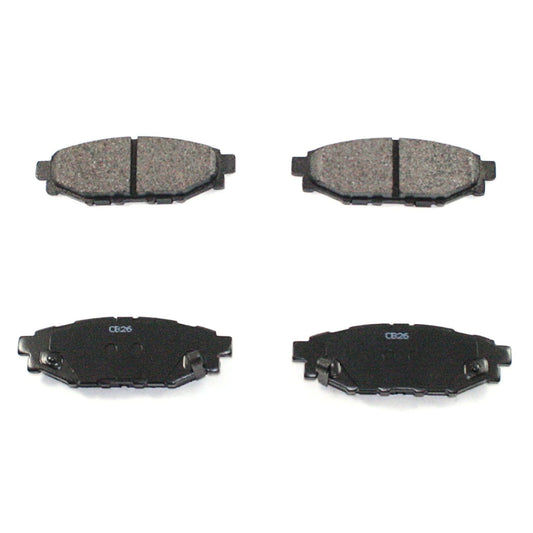 Front View of Rear Disc Brake Pad Set PRONTO BP1114C