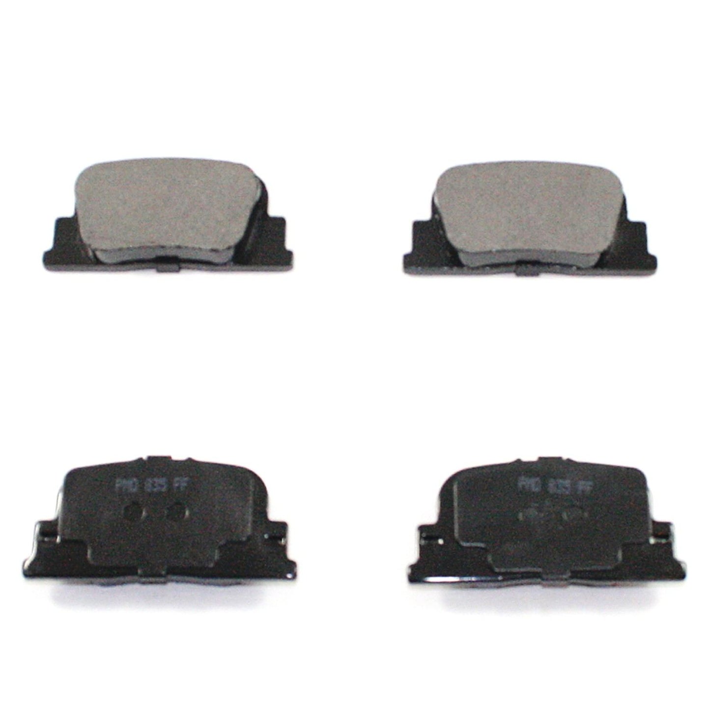 Front View of Rear Disc Brake Pad Set PRONTO BP835C