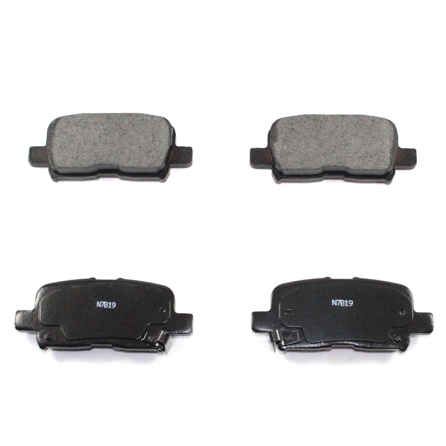 Front View of Rear Disc Brake Pad Set PRONTO BP865C