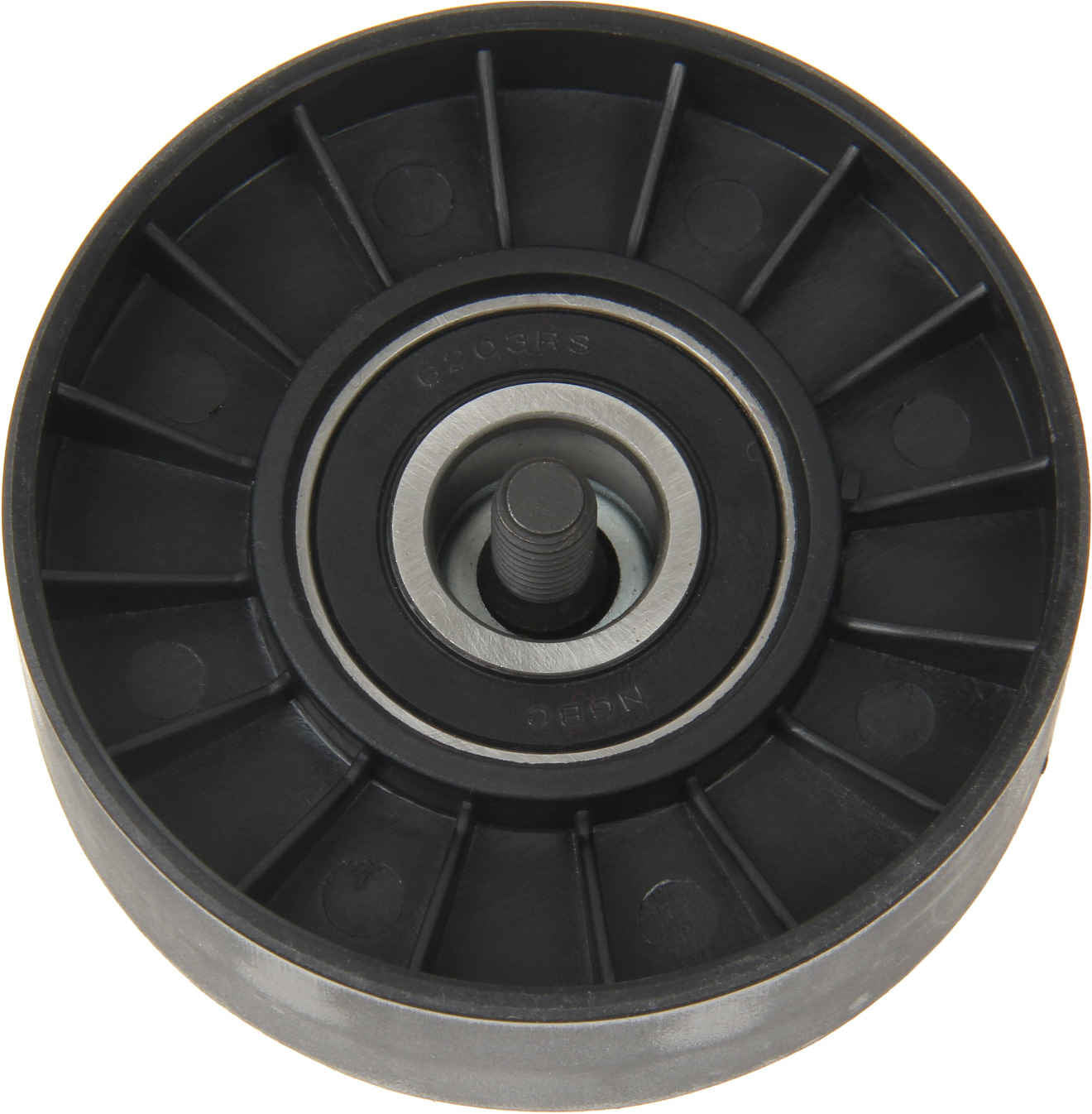 Back View of Accessory Drive Belt Idler Pulley PRO PARTS 21342017