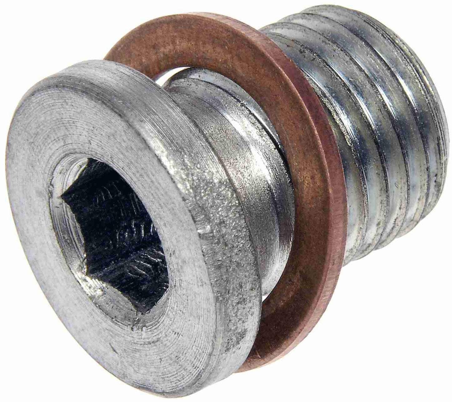 Angle View of Engine Oil Drain Plug DORMAN 090-182