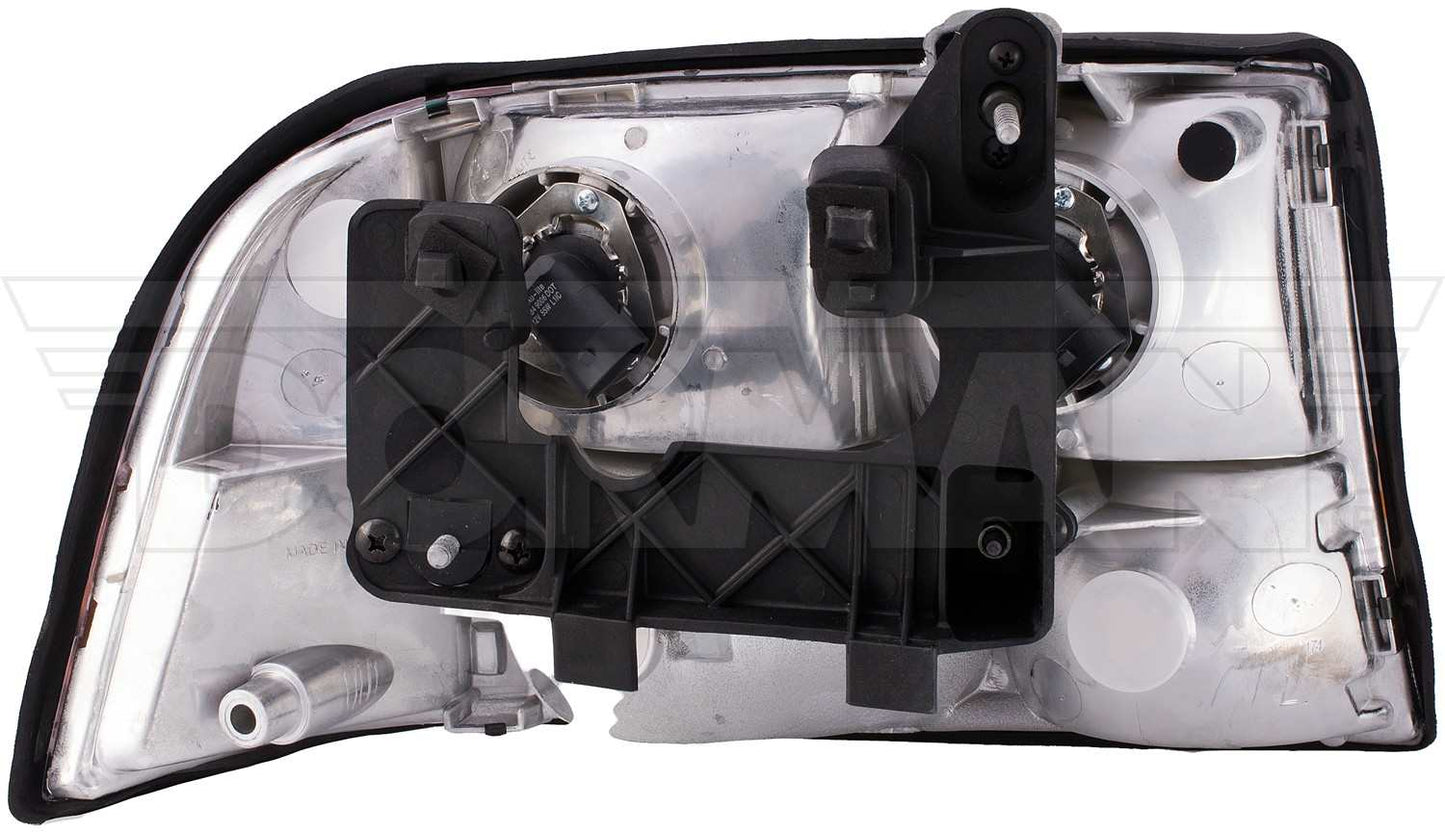 Back View of Left Headlight Assembly DORMAN 1590110