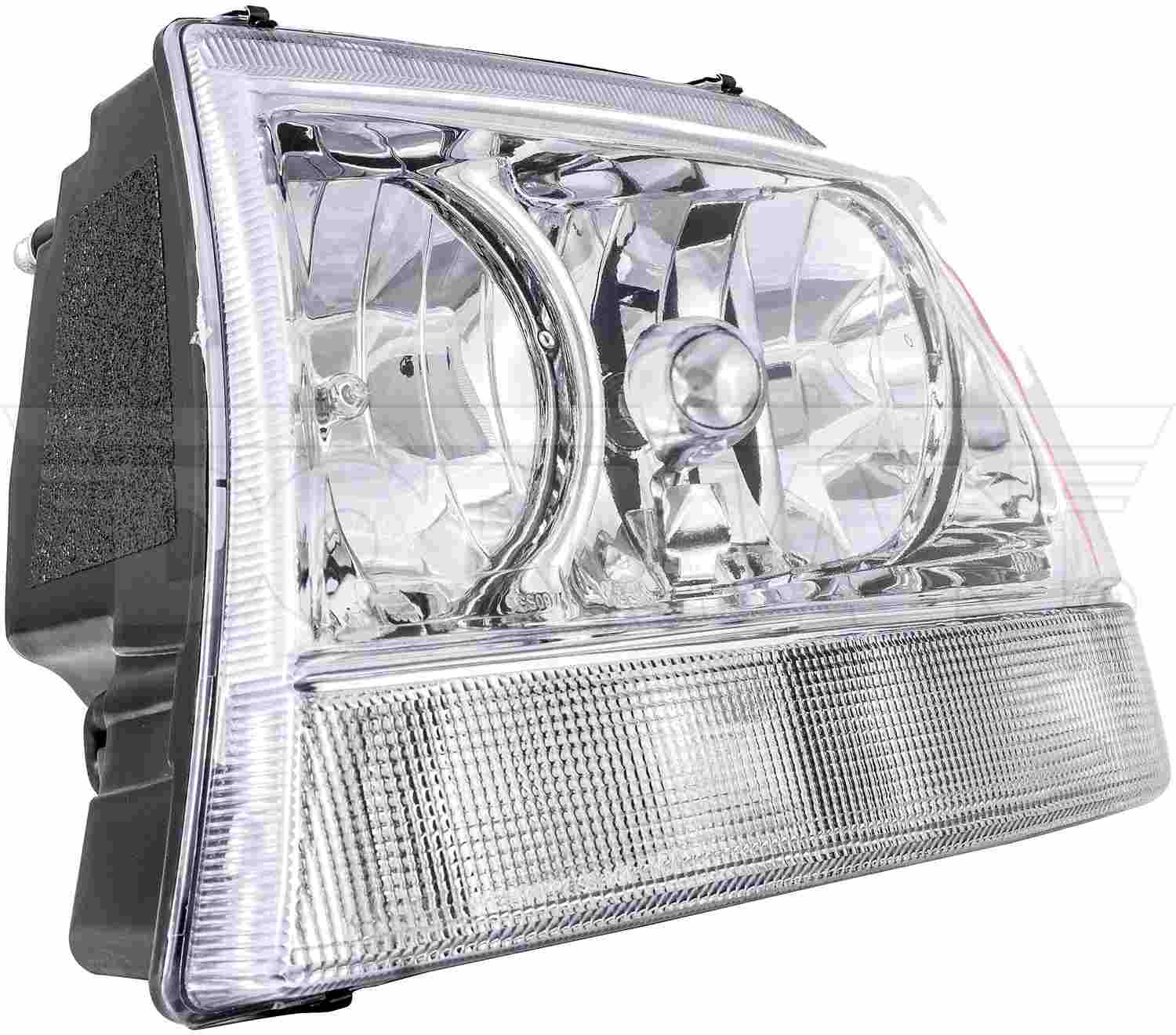 Side View of Left Headlight Assembly DORMAN 1590316