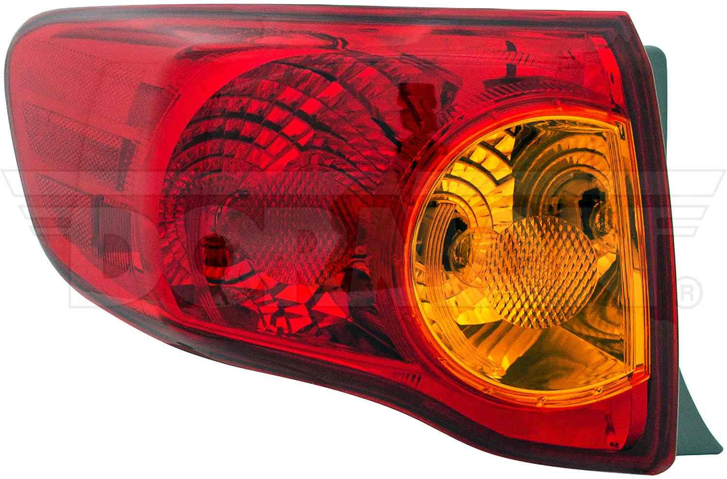 Front View of Left Tail Light Assembly DORMAN 1611648